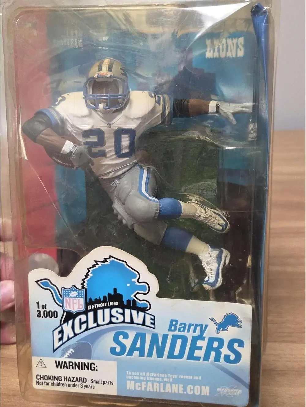 Vintage McFarlane Barry Sanders Detroit Lions Exclusive Action Figure 1/3000